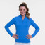 EP Pro NY Long Sleeve Zip Mock Women's Golf Polo - Patriot Blue