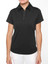 Belyn Key Bk Cap Sleeve Women's Golf Shirt - Onyx