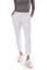 Golftini Silver Piping Pull-On Stretch Ankle Women's Golf Pants- White