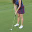 Course & Club Prime Pencil Women's Golf Skort in Red and Navy Plaid