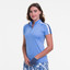 EP Pro NY Cap Sleeve Zip Mock W/ Contrast Women's Golf Polo - Liberty Multi