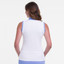 EP Pro NY Sleeveless Zip Mock W/ Contrast Women's Golf Polo - White Multi