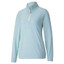 Puma Cloudspun Women's Golf 1/4 Zip - Placid Blue