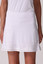 Golftini Top Golf Pull-On Mesh Trim Ruffle Women's Golf Skirt - White