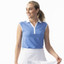 Daily Sports Indra Sleeveless Polo Women's Golf Shirt - Pacific Blue