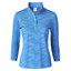 Daily Sports Jess Long Sleeve Polo Women's Golf Shirt - Pacific Blue