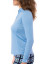 Golftini Long Sleeve Zip Women's Polo - Sky Blue