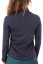 Golftini Long Sleeve Zip Mock Women's Polo - Navy