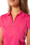 Golftini Short Sleeve Zip Women's Polo - Hot Pink