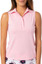 Golftini Sleeveless Ruffle Women's Polo - Light Pink