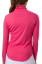 GolftiniContrast Quarter Zip Women's Pullover - Hot Pink/White