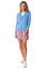 Golftini Stretch V-Neck Women's Sweater - Sky Blue