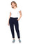 Swing Control Classic Cloud Tuxedo Women's Golf Ankle Pants - Navy