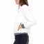 Swing Control Cloud Bomber Women's Golf Jacket - Black on White