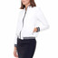 Swing Control Cloud Bomber Women's Golf Jacket - Black on White