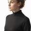 Daily Sports Agnes Long Sleeve Roll Neck Turtle Neck Polo Top - Black