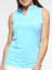 Belyn Key Belyn Key Mesh Panel Polo Sleeveless Women's Golf Shirt - Frost