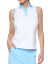 Belyn Key Action Sleeveless Women's Golf Shirt - Chalk/Sky