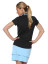 Belyn Key Cap Sleeve Polo Women's Golf Shirt - Onyx/Moonstruck