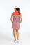 Kinona Clubhouse Women Sleeveless Golf Dress - Chevron Tomato Red