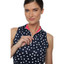 Belyn Key Reversible Sleeveless Women's Golf Shirt -  Floral Toss Print