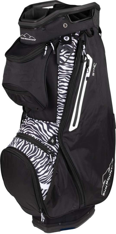 Sun Mountain 2023 Women's Sync Cart Golf Bag - Black-zebra