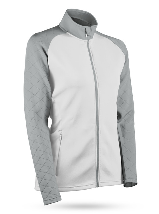 Sun Mountain Thermalflex Women's Golf Jacket - White-platinum