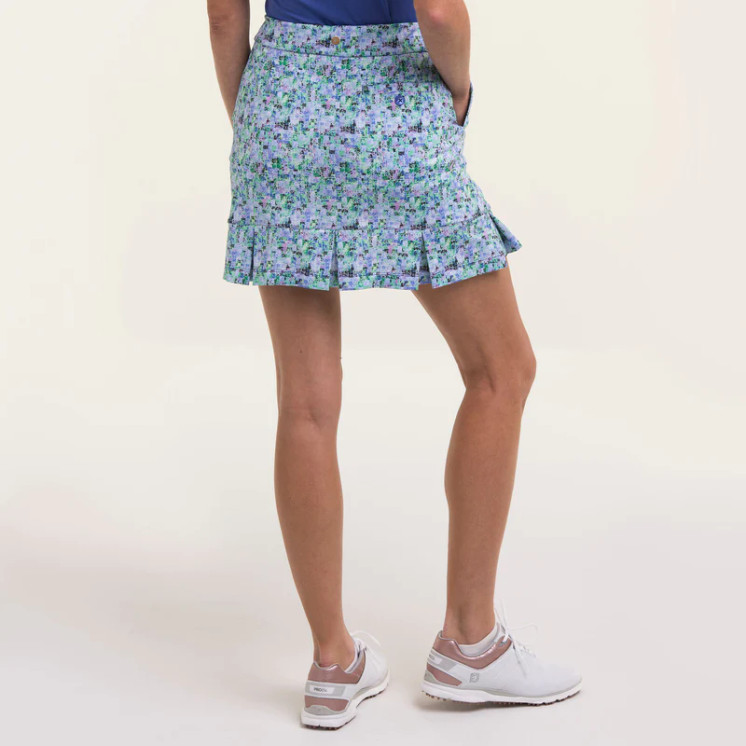 EP Pro 17 1/2in Sponge Tile Prnt Women's Golf Skort - Bluebelle Multi