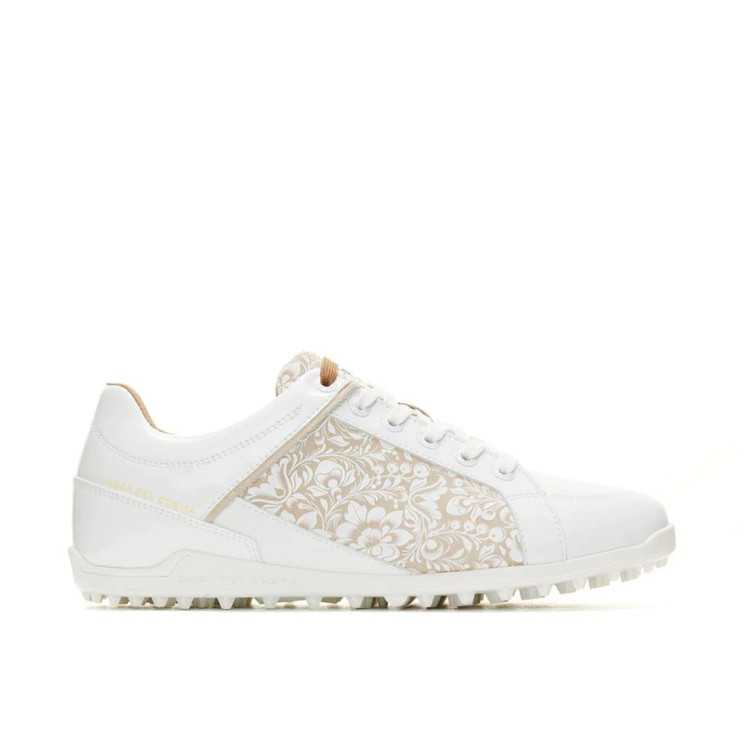 Duca Del Caldes Women's Golf Shoe - White/flower