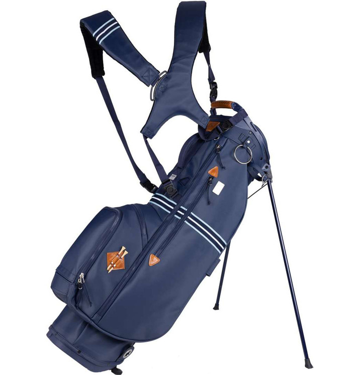 Sun Mountain Mid-stripe Dual Strap Stand Bag - Navy-Frost