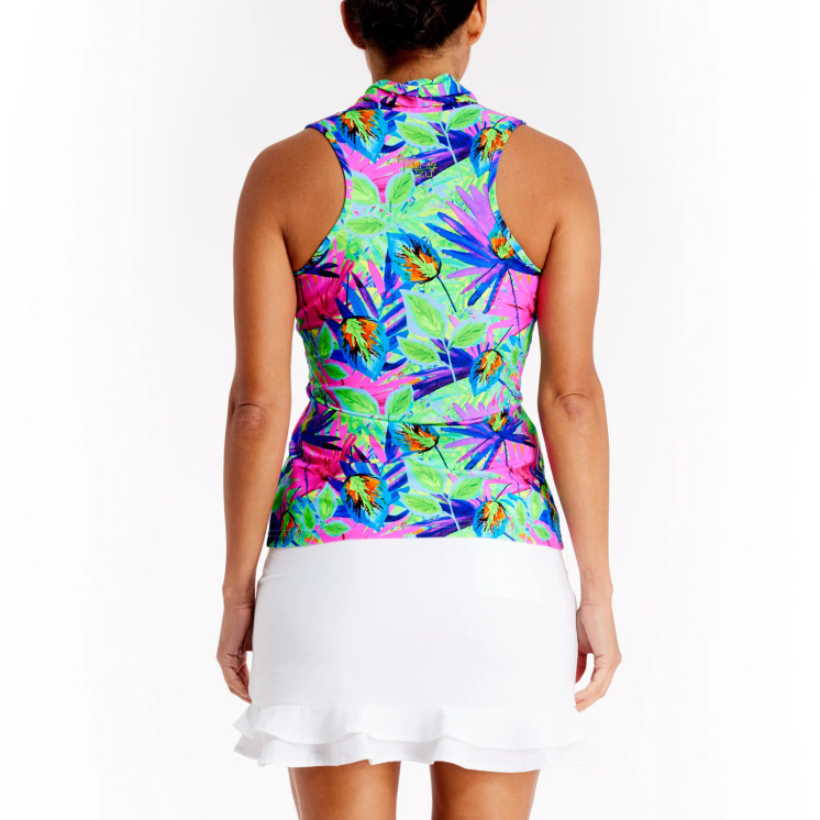 TZU TZU Zoey Women's Golf Top - Botanical