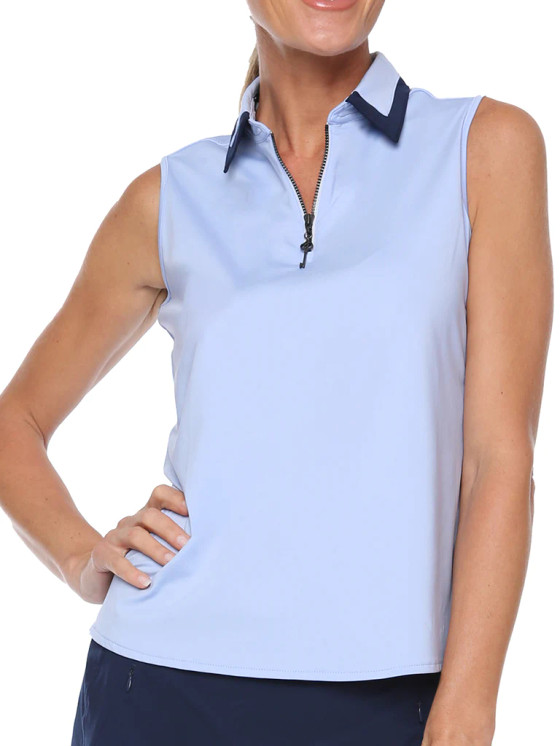 Belyn Key Birdie Sleeeveless Women's Golf Shirt - Ice