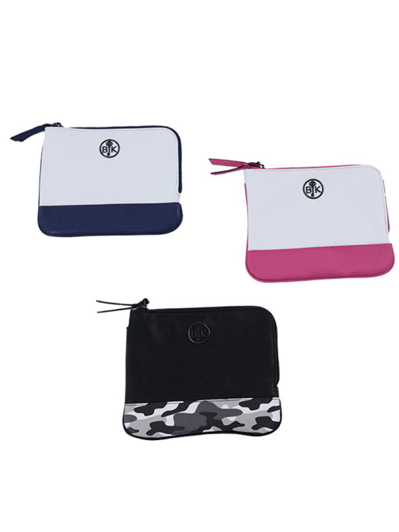 Belyn Duo Keystone Pouch - White/Navy