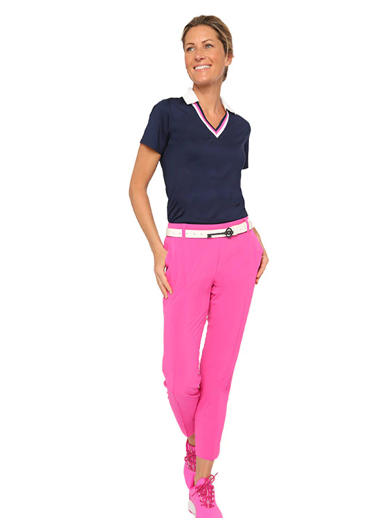 Belyn Key Ava ShortSleeve Women's Golf Shirt -  Ink
