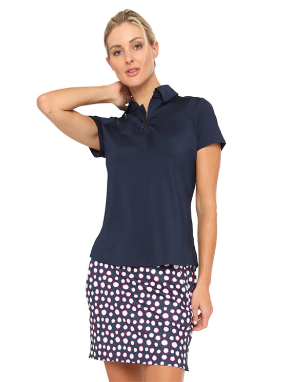 Belyn Key Essential Women's Golf Skirt - Dandy Dot Ink Print