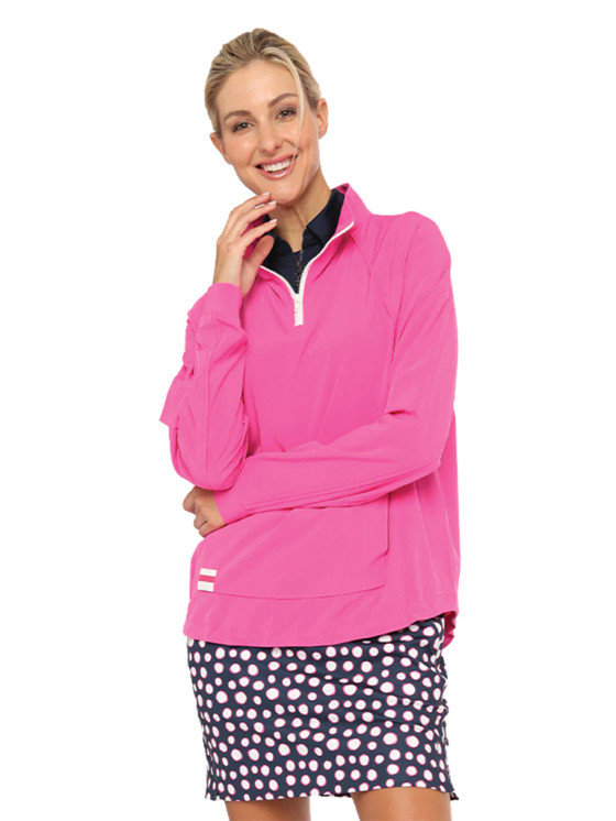 Belyn Key Nottingham Womens Golf Jacket -  Hot Pink