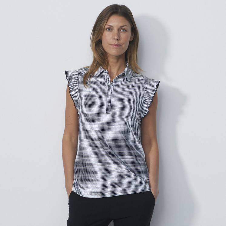 Daily Sports Vienne Black Sleeveless Woman's Polo Shirt