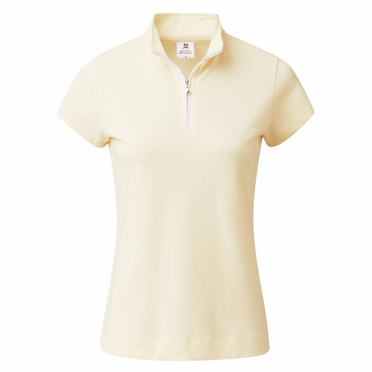 Daily Sports Kim Macaron Short Sleeve Woman's Polo Shirt - Yellow