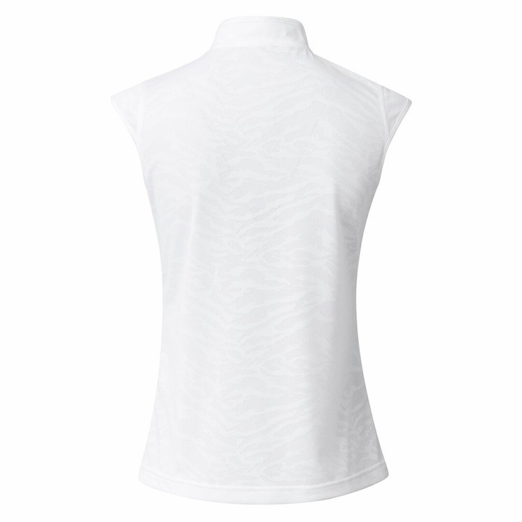 Daily Sports Ajaccio Sleeveless Woman's Polo Shirt - White