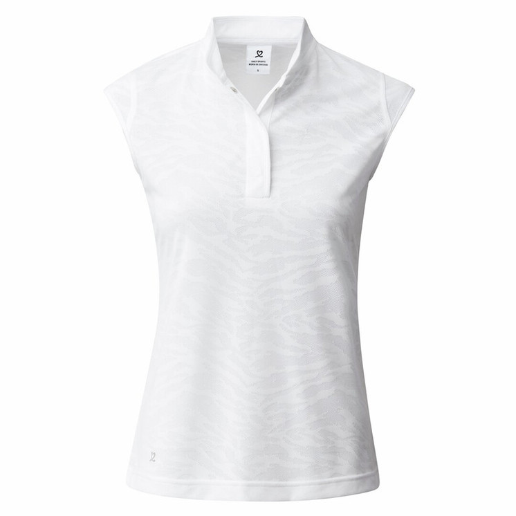 Daily Sports Ajaccio Sleeveless Woman's Polo Shirt - White