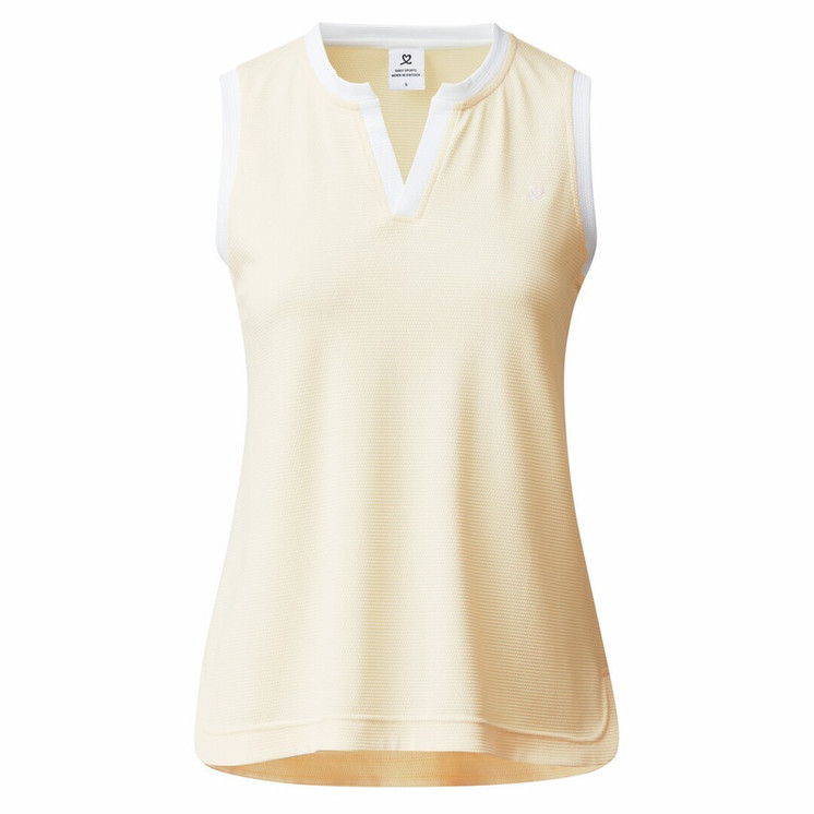 Daily Sports Massy Macaron Sleeveless Woman's Polo Shirt - Yellow