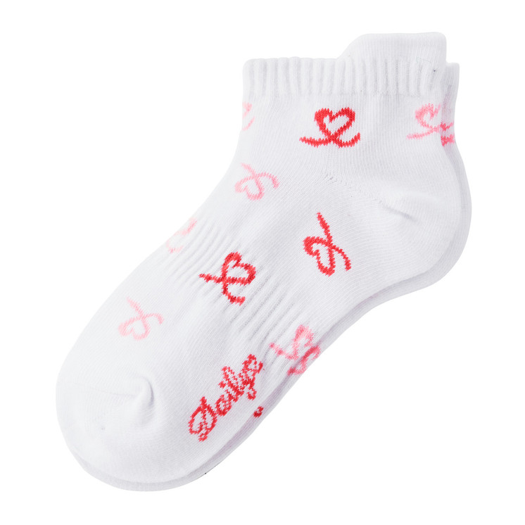 Daily Sports Heart Women's Sock Pack Of 3 - White