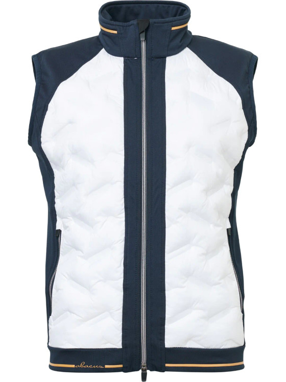 Abacus Grove Hybrid Women's Golf Vest - White Navy