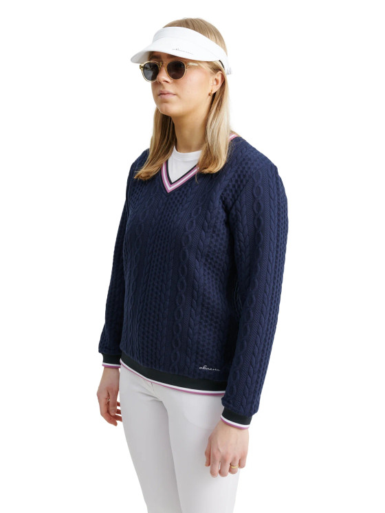 Abacus Woburn Midlayer Women's Golf Pullover - Navy