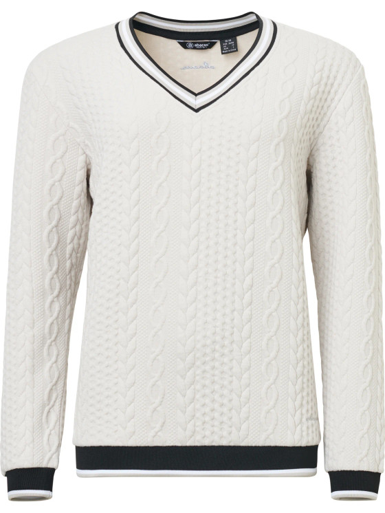 Abacus Woburn Midlayer Women's Golf Pullover - Stone Melange