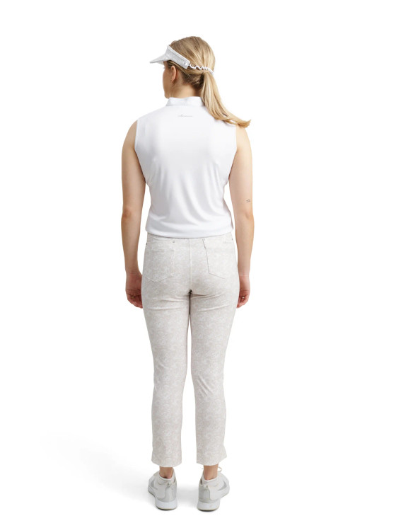 Abacus Sportswear Elite 4 Ways-stretch Graphic 7/8 Womens Trousers - Stone