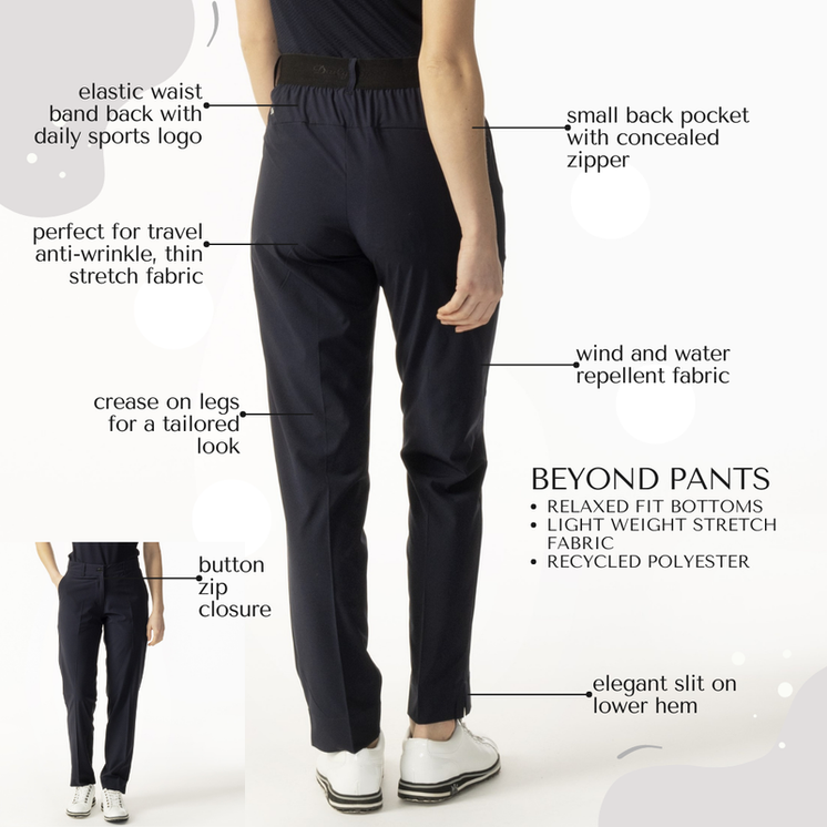 Daily Sports Beyond Navy Ankle Women's Pants