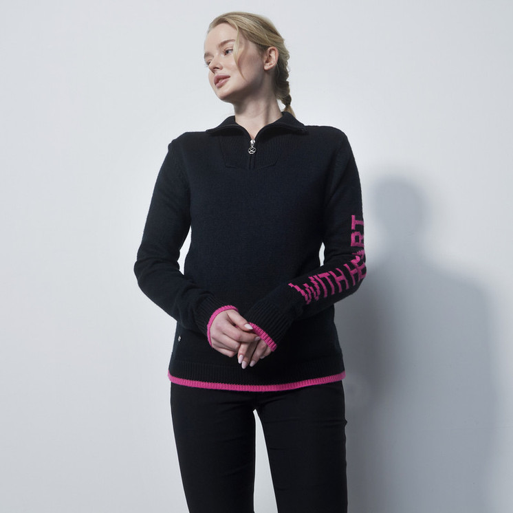Daily Sports Long Sleeve Woman's  Pullover Unlined - Black