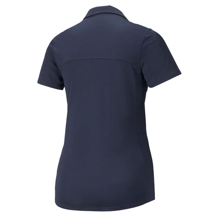 Puma Women's Gamer Short Sleeve Golf Polo -  Navy Blazer