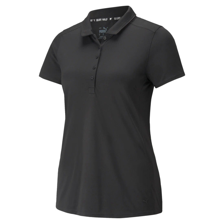 Puma Women's Gamer Short Sleeve Golf Polo -  Puma Black